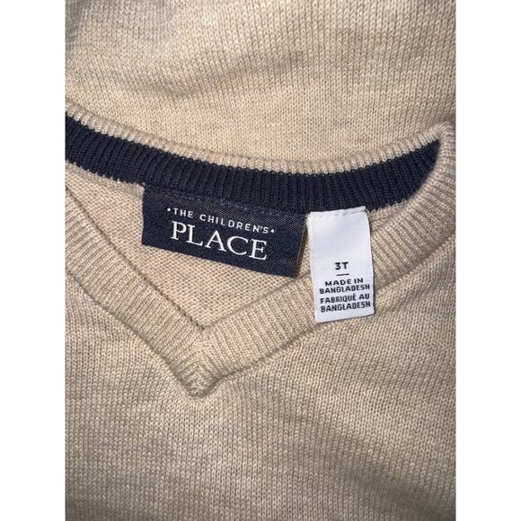 The Children's Place Toddler Boy Sweater Bundle Stripes and Light Tan, Size 3T - Picture 7 of 8